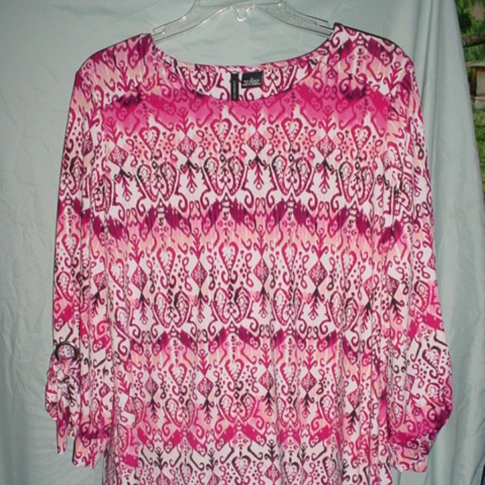 NEW DIRECTIONS NWT Grommet Bow Sleeves Blouse S